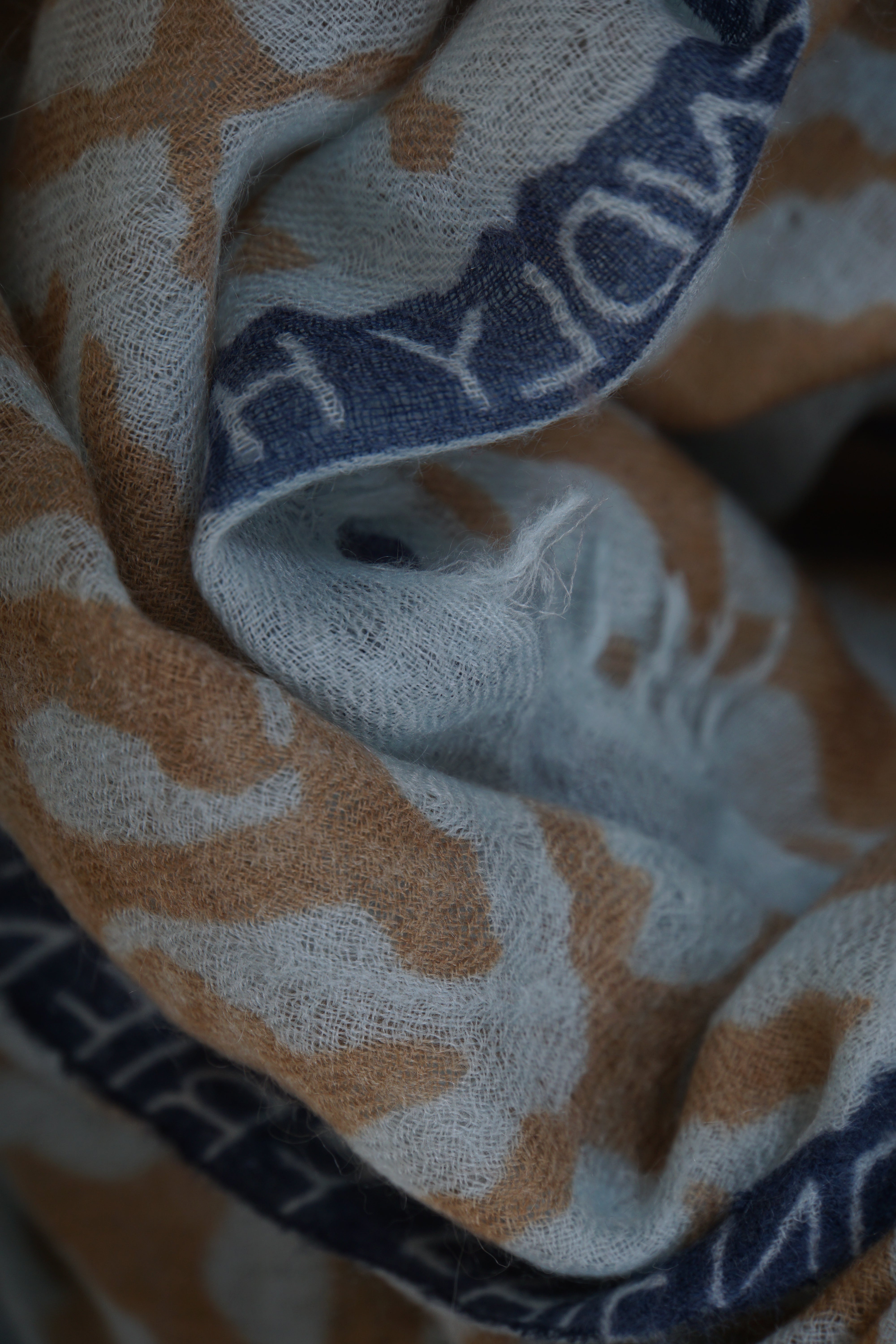 Friendly Hunting Cloth Felted Stole Eyes of Marrakesh Skylight