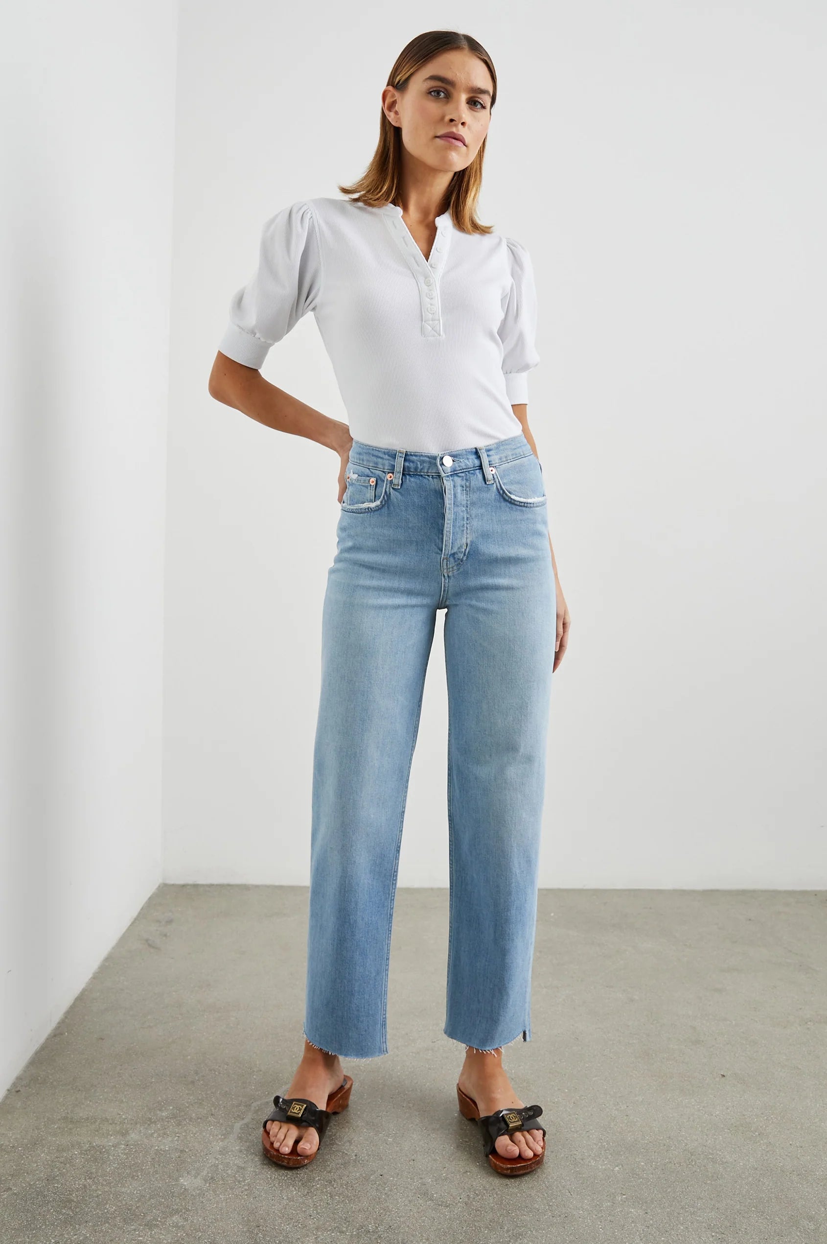 Rails Top Jewel White