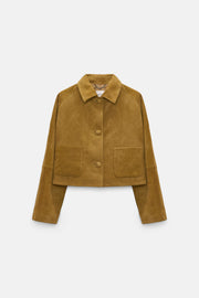 Dorothee Schumacher Lederjacke Soft Touch Greenish