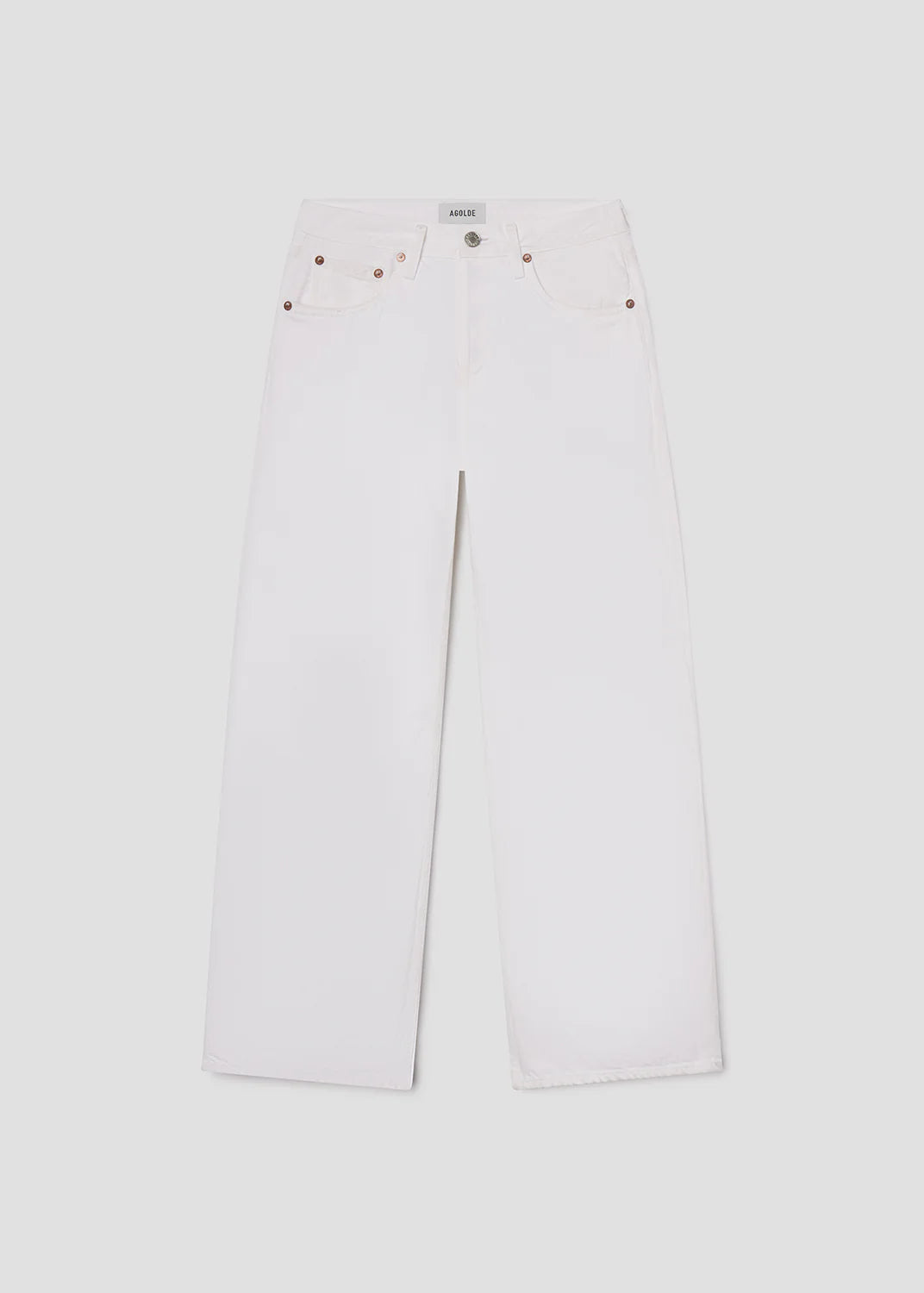 Agolde Jeans Low Rise Loose Marshmallow