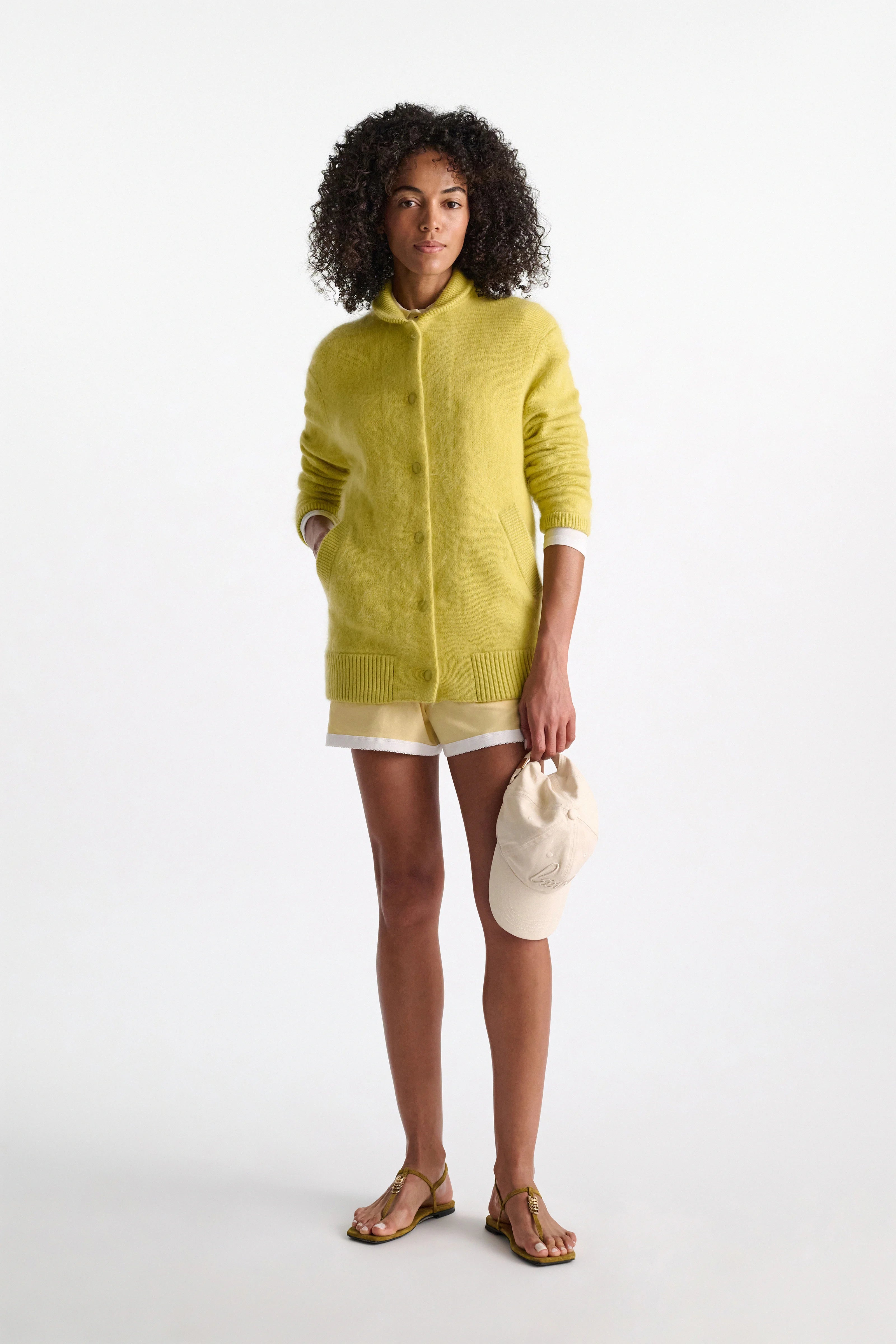 Dorothee Schumacher Cardigan Fluffy Statements Goldfinch