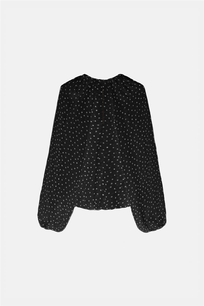 Dorothee Schumacher Bluse Small Dots Black