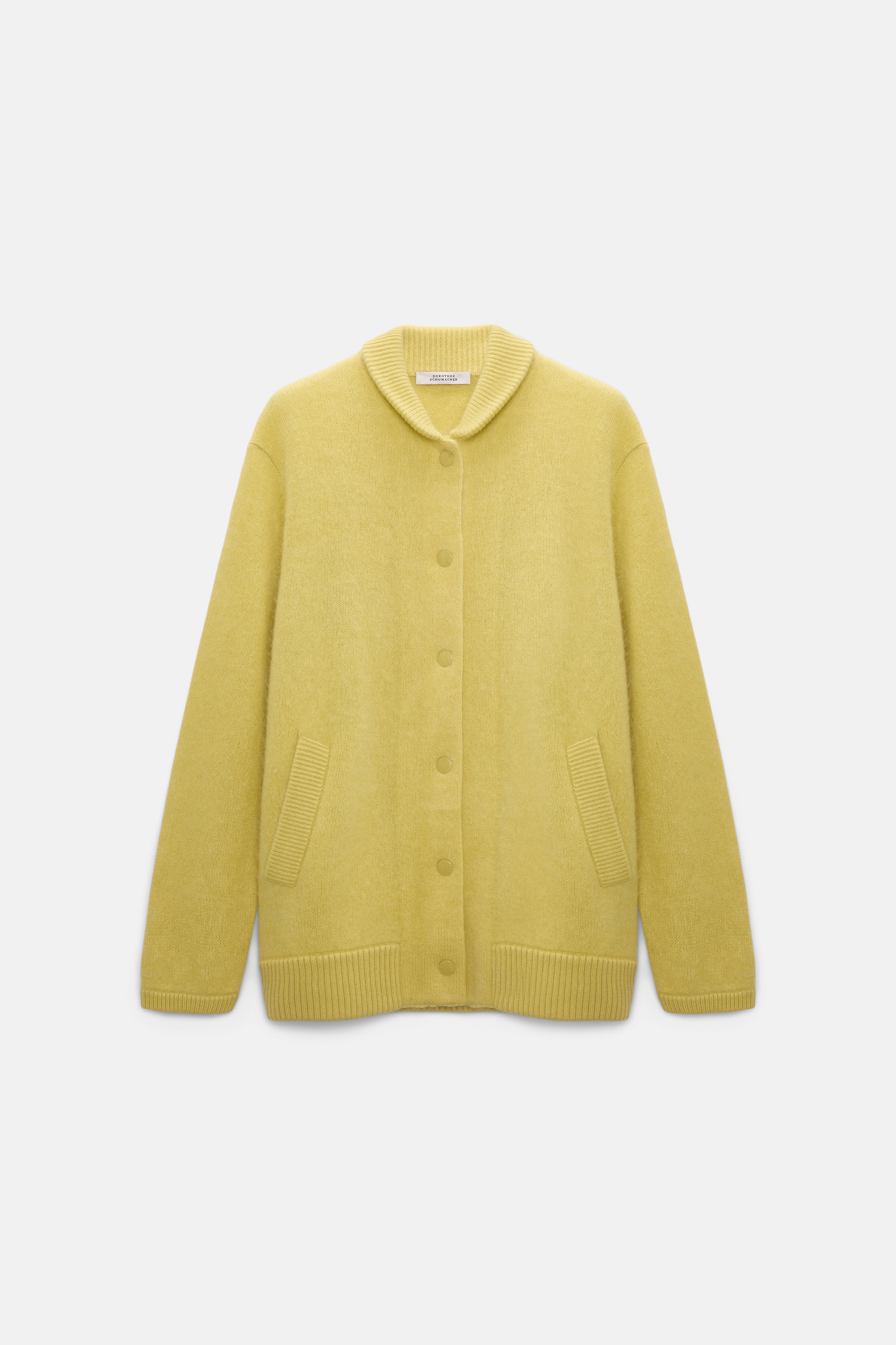 Dorothee Schumacher Cardigan Fluffy Statements Goldfinch