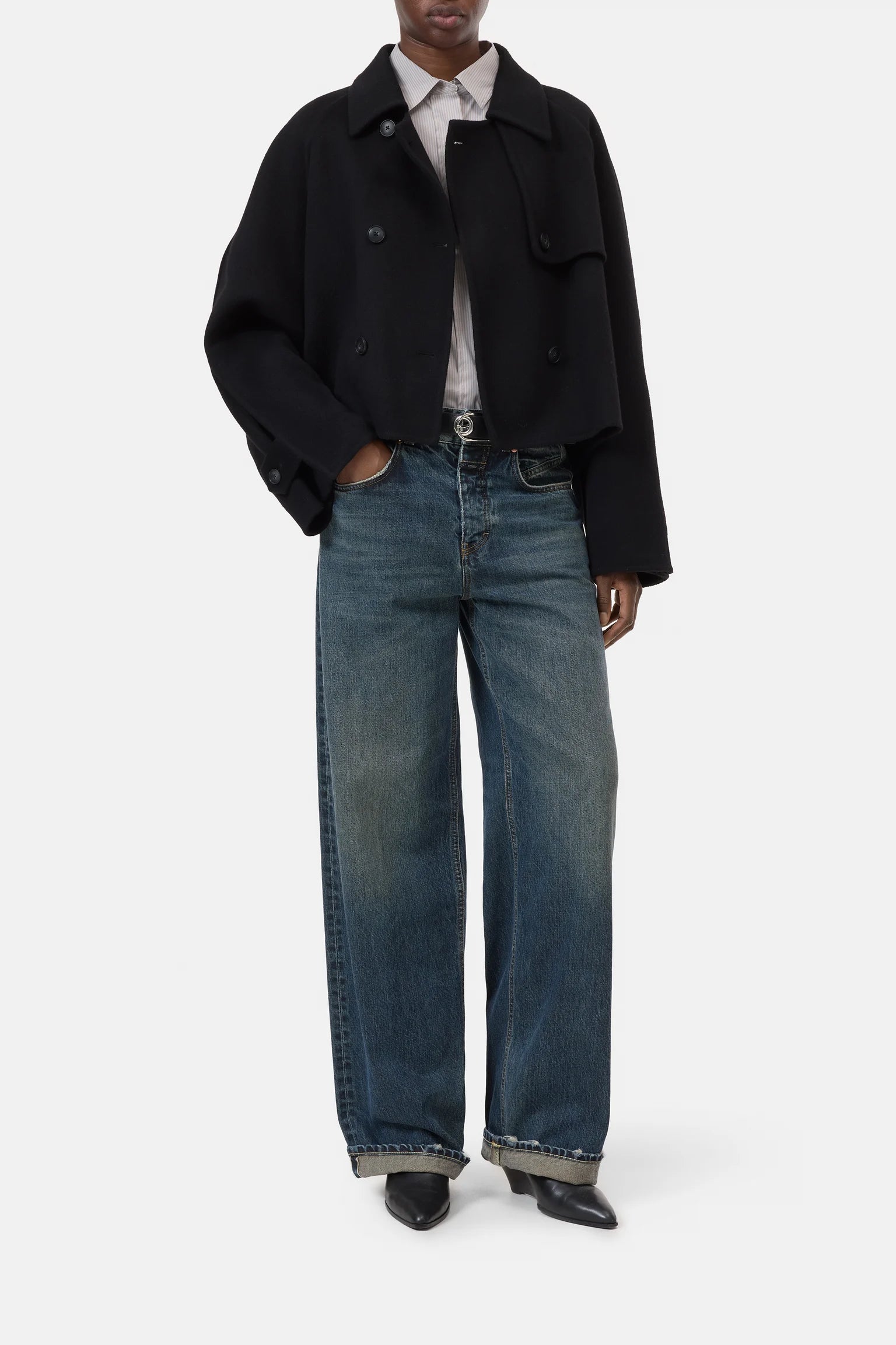 Closed Jacket Cropped Trench