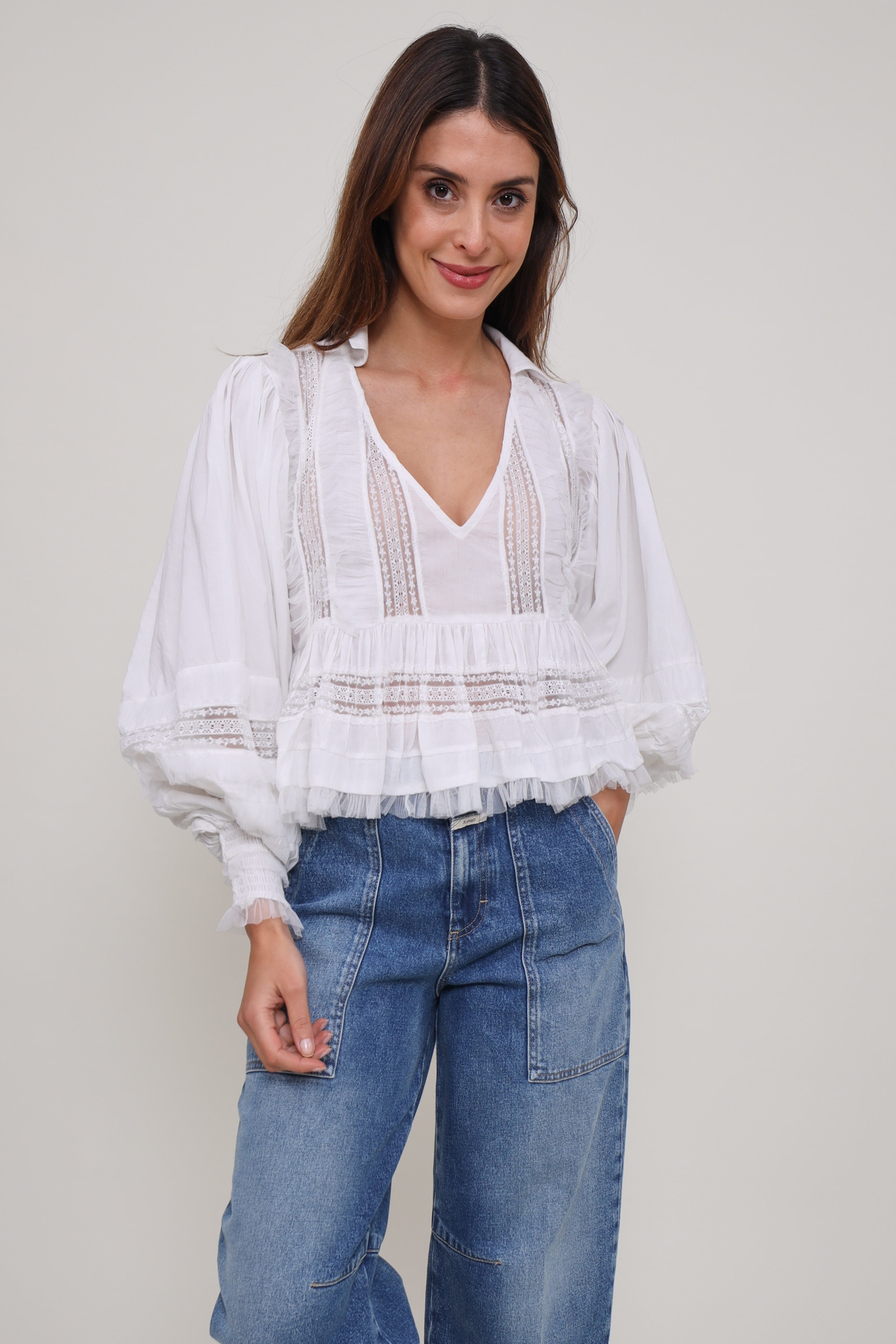 Mes Demoiselles Bluse Melody White