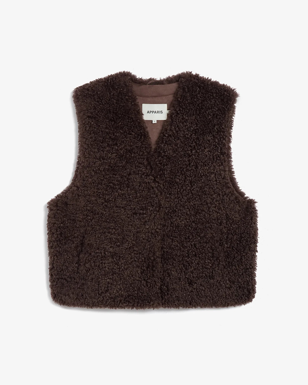 Gilet Apparis boucle marron