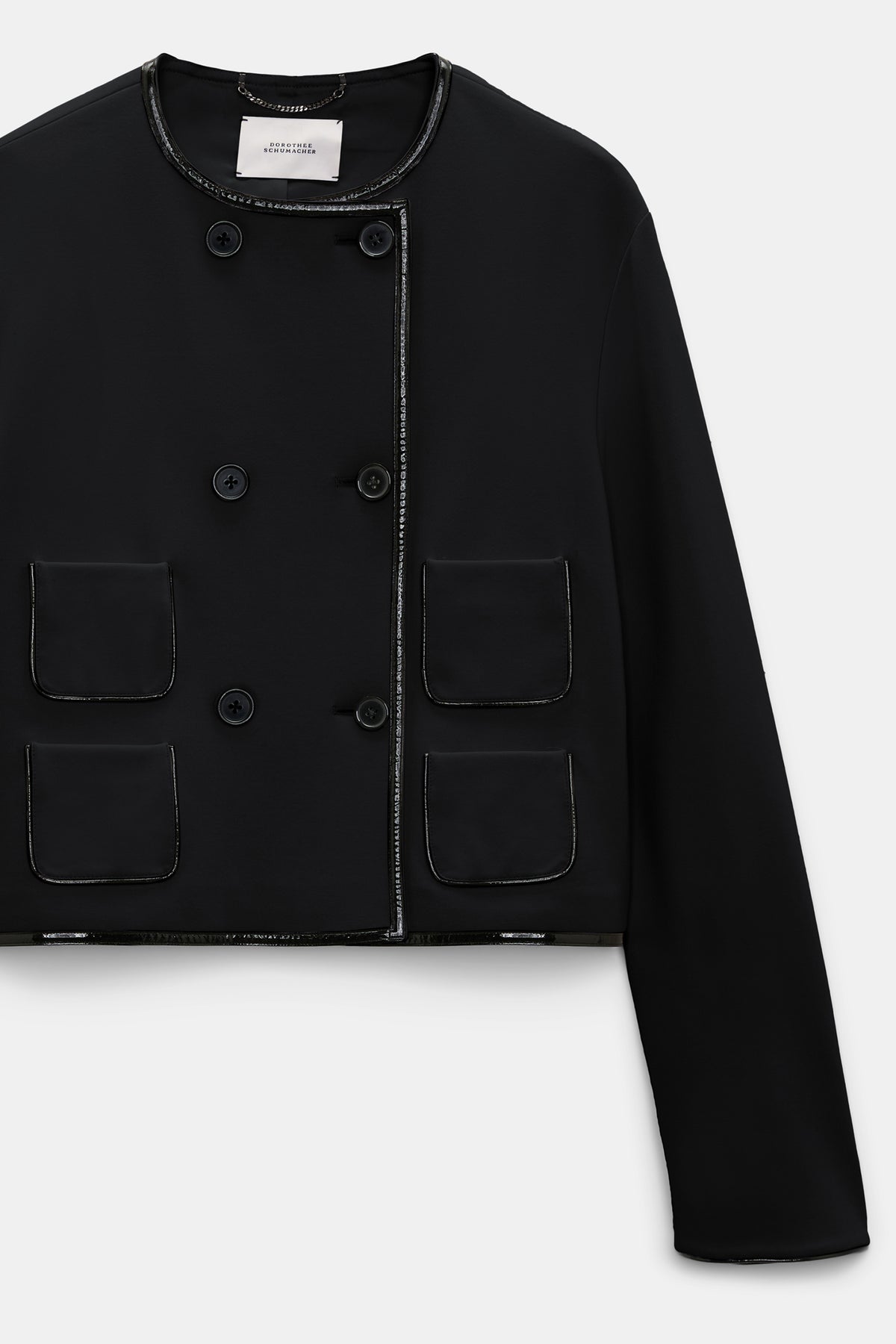 Dorothee Schumacher Jacke Emotional Essence Vinyl Black
