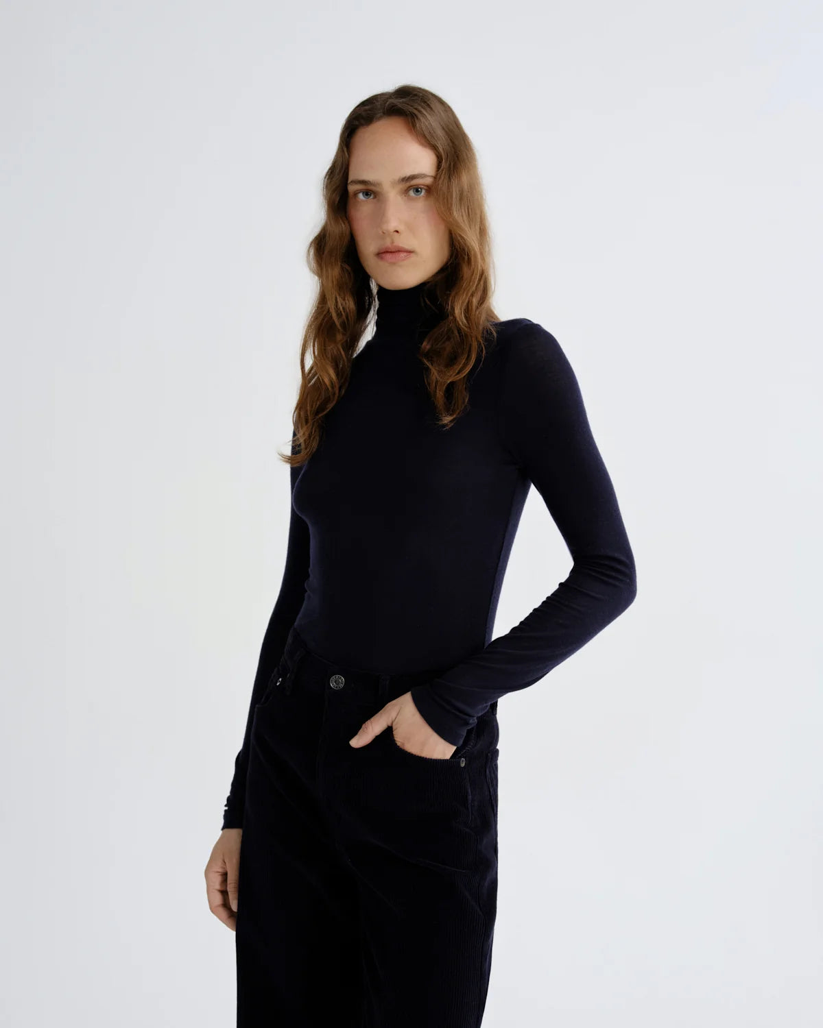 Agolde Turtleneck Pascale Navy