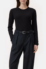 Closed Crew Neck Black