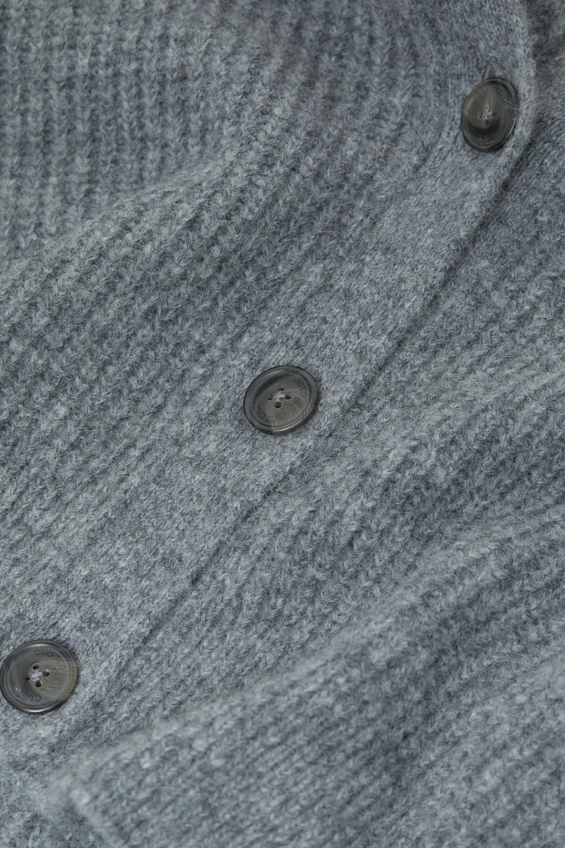 Closed cardigan grey