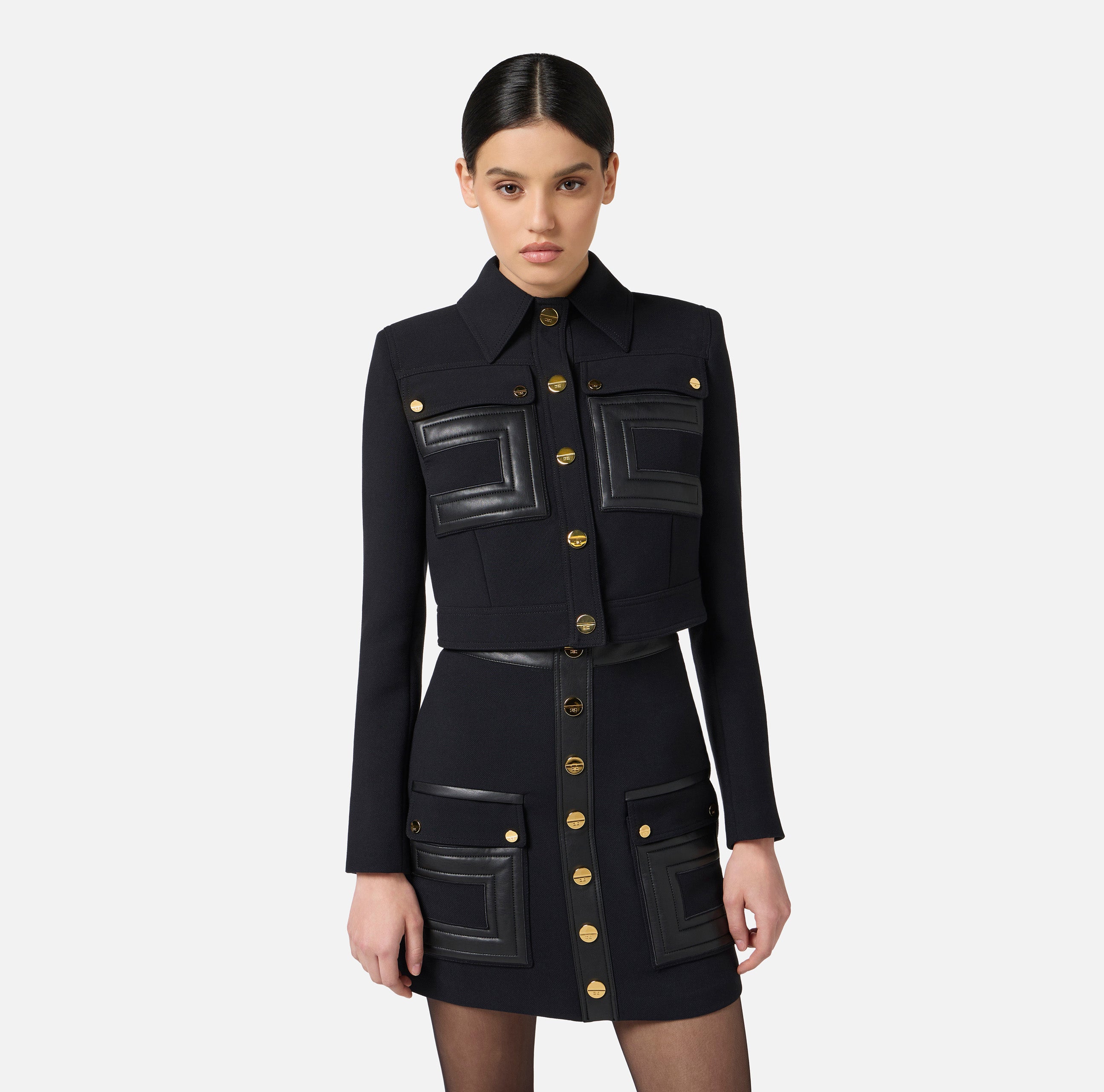 Elisabetta Franchi Jacke Black