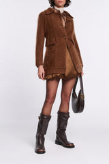 Dorothee Schumacher Jacke Fluffy Statement Coffee