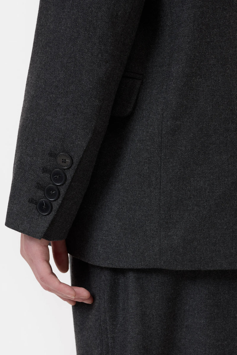 Closed Blazer Flannel Anthracite