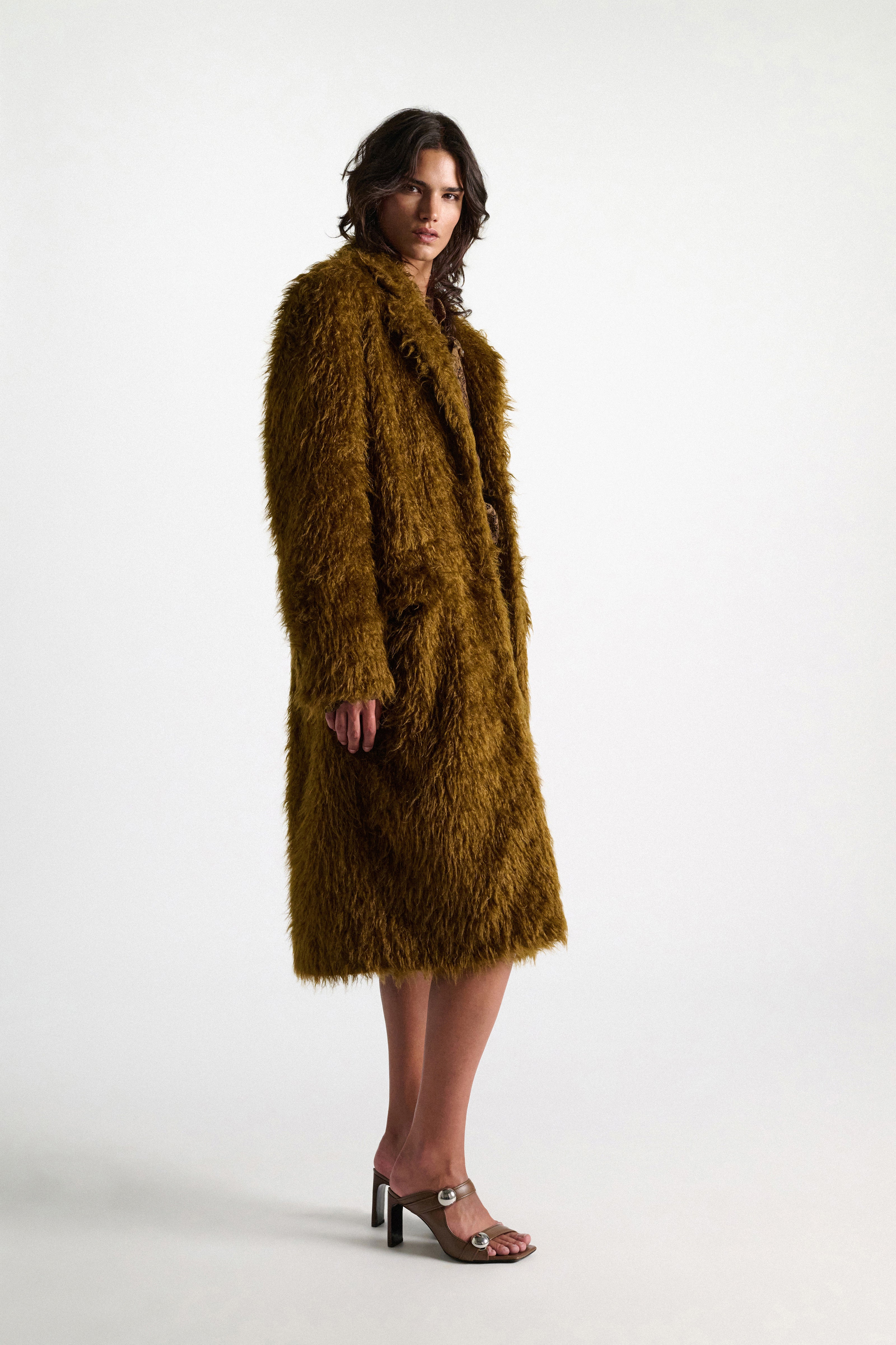 Dorothee Schumacher Mantel Fluffy Moment Porcini