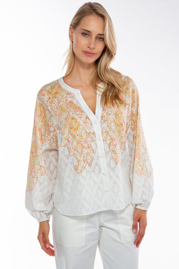 IVI Collection Bluse Flor de Naranjo