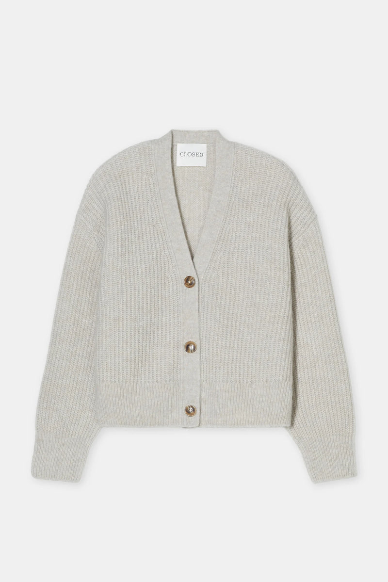 Closed cardigan beige