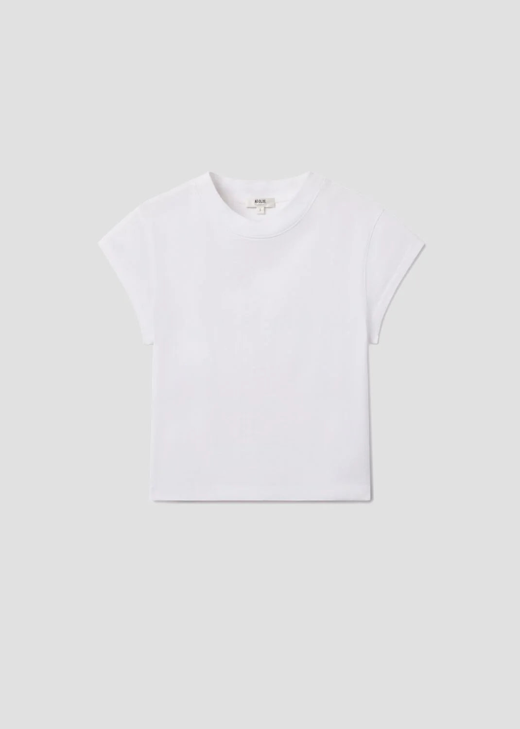 Agolde T-Shirt Bryce Cap Sleeve White