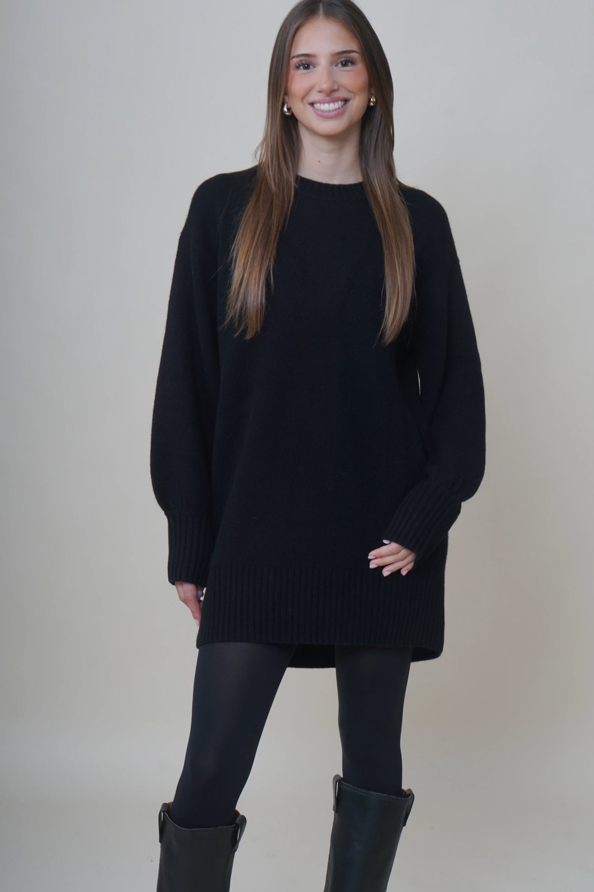 Robe en maille Alcidia Da Veiga Nele Black