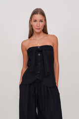 Liviana Conti Top Bandeaux Black