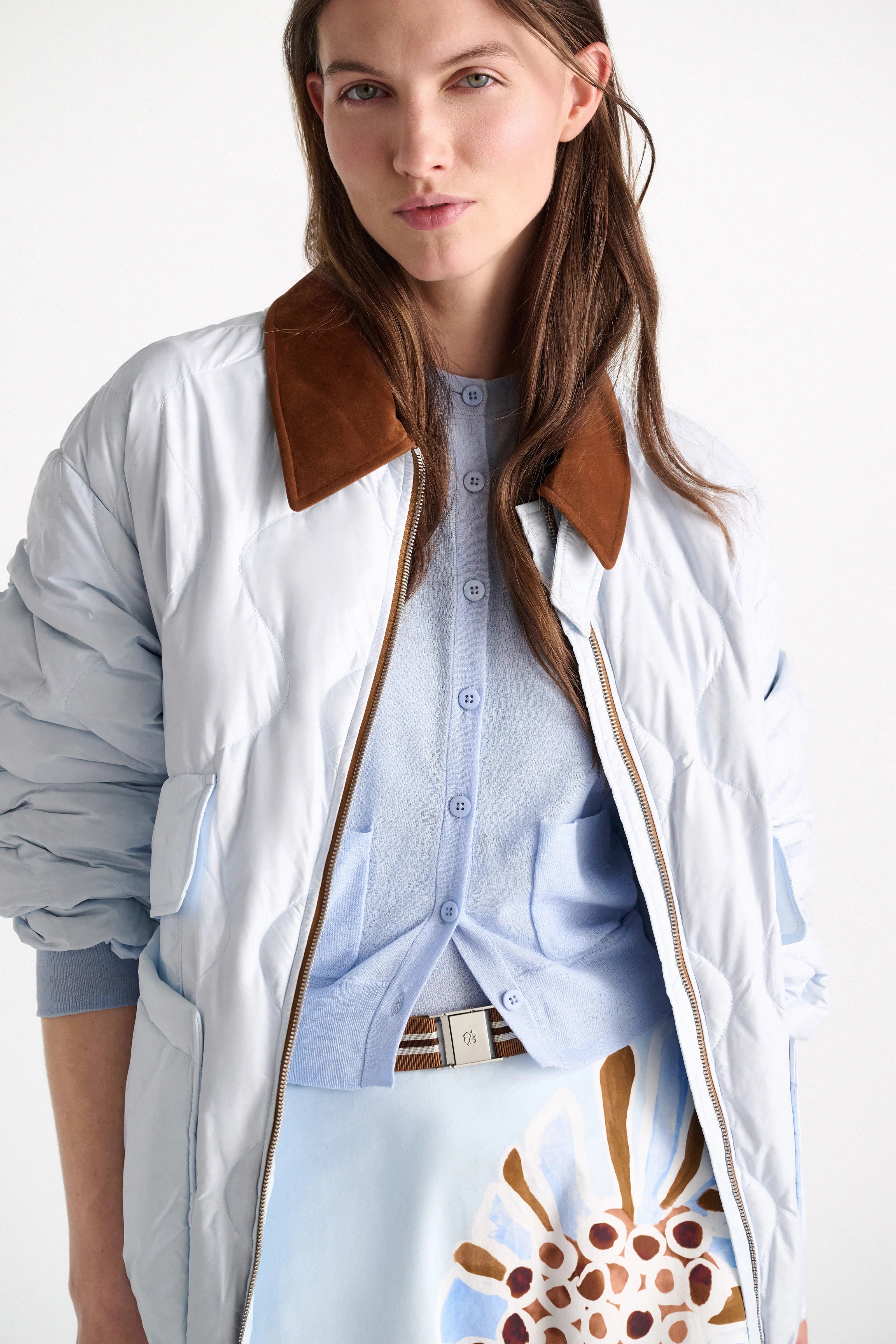 Dorothee Schumacher Jacket Cozy Coolness Ice