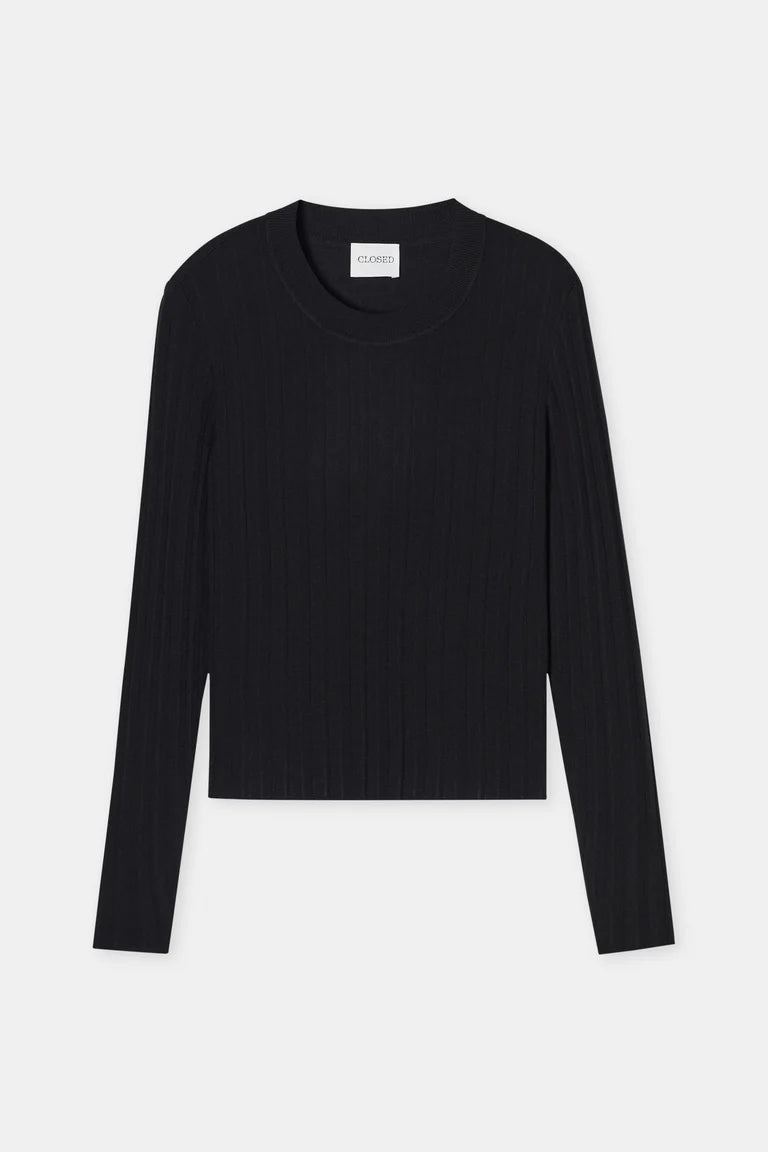 Closed Crew Neck Black