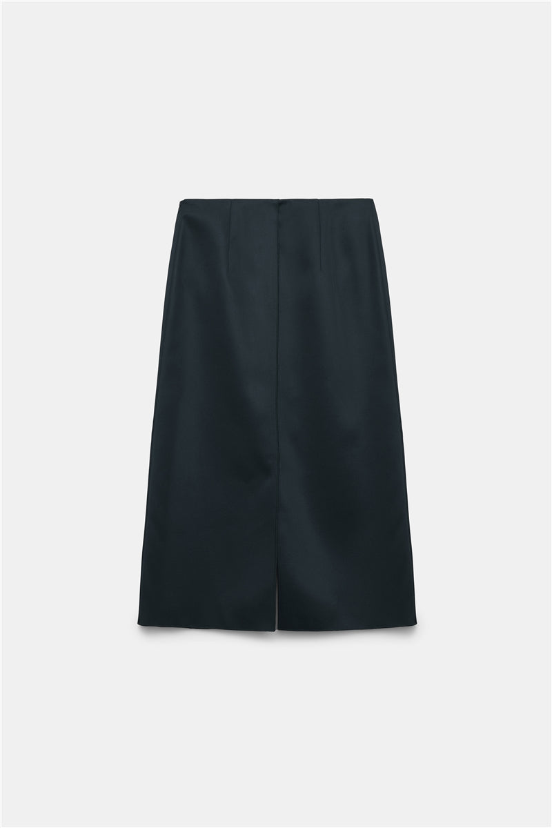 Dorothee Schumacher Skirt Shiny Statement Graphite