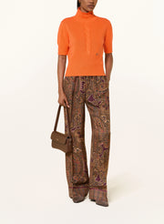 Sem Per Lei Pull court orange