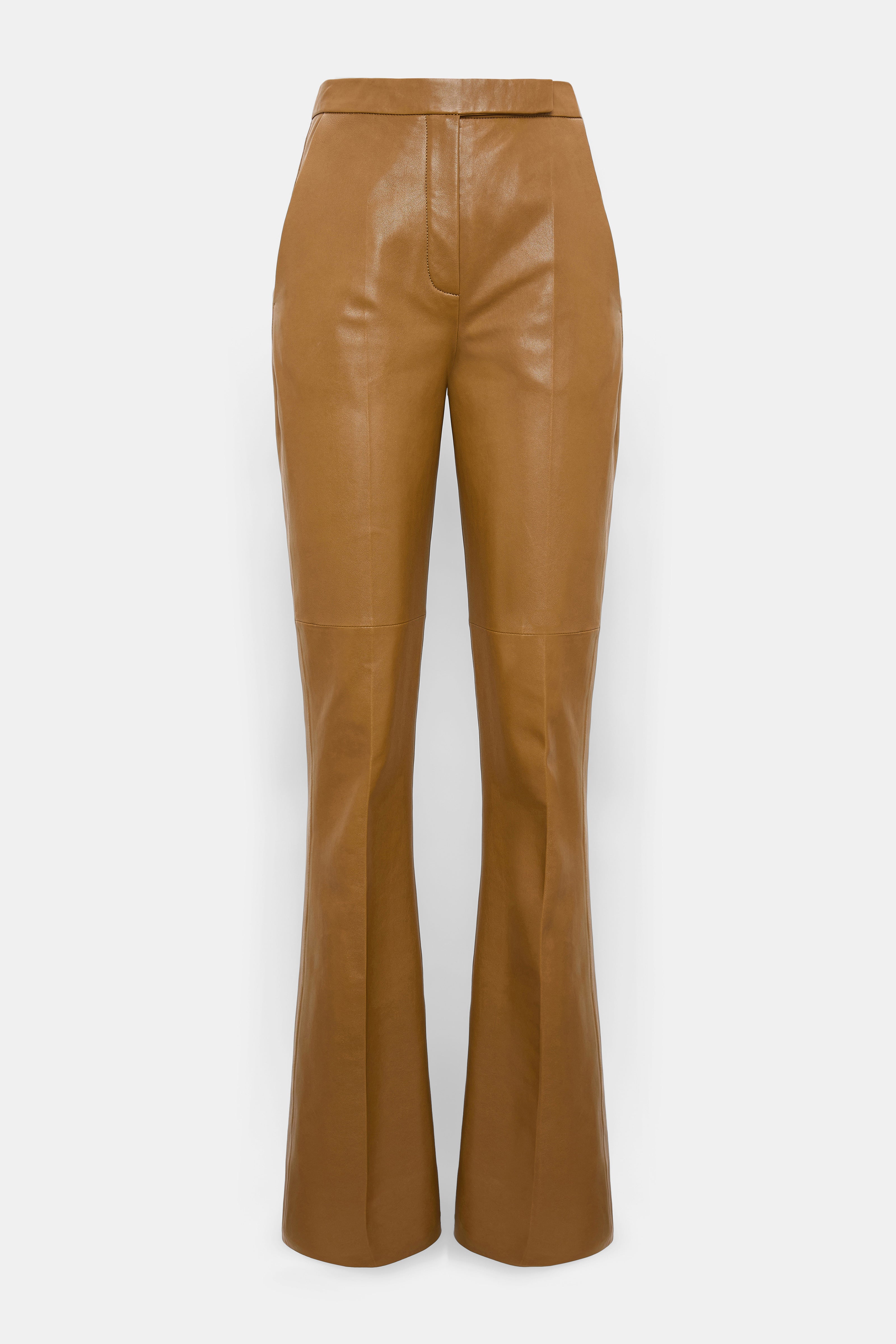 Dorothee Schumacher Lederhose Sleek Statement Saffron