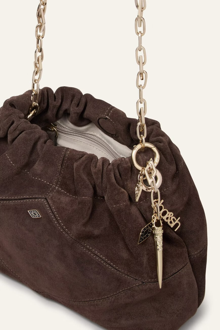 Ba&sh Tasche June Suede Choco