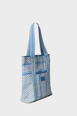 Lala Berlin Tote Carmela Heritage Stripe Blue