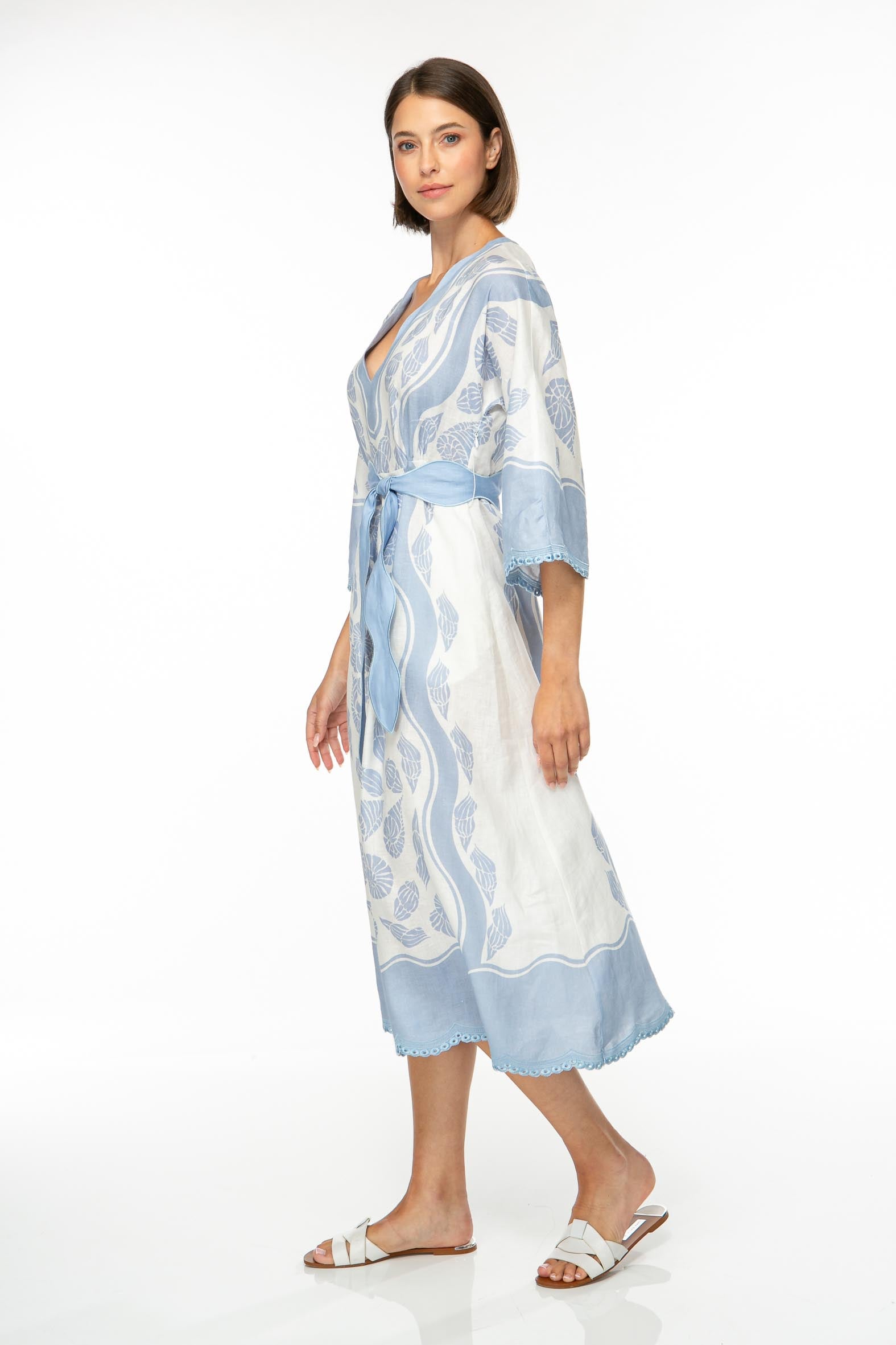 IVI Kleid Fossil Shell Sky
