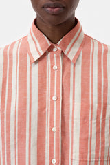 Closed shirt Washed Red striped