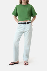 Closed Cropped T-Shirt Green