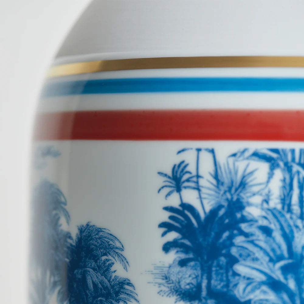Friendly Hunting Toile de Jouy Vase