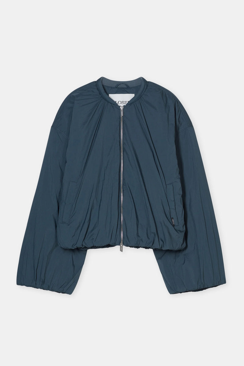 Closed Bomber Short Grey