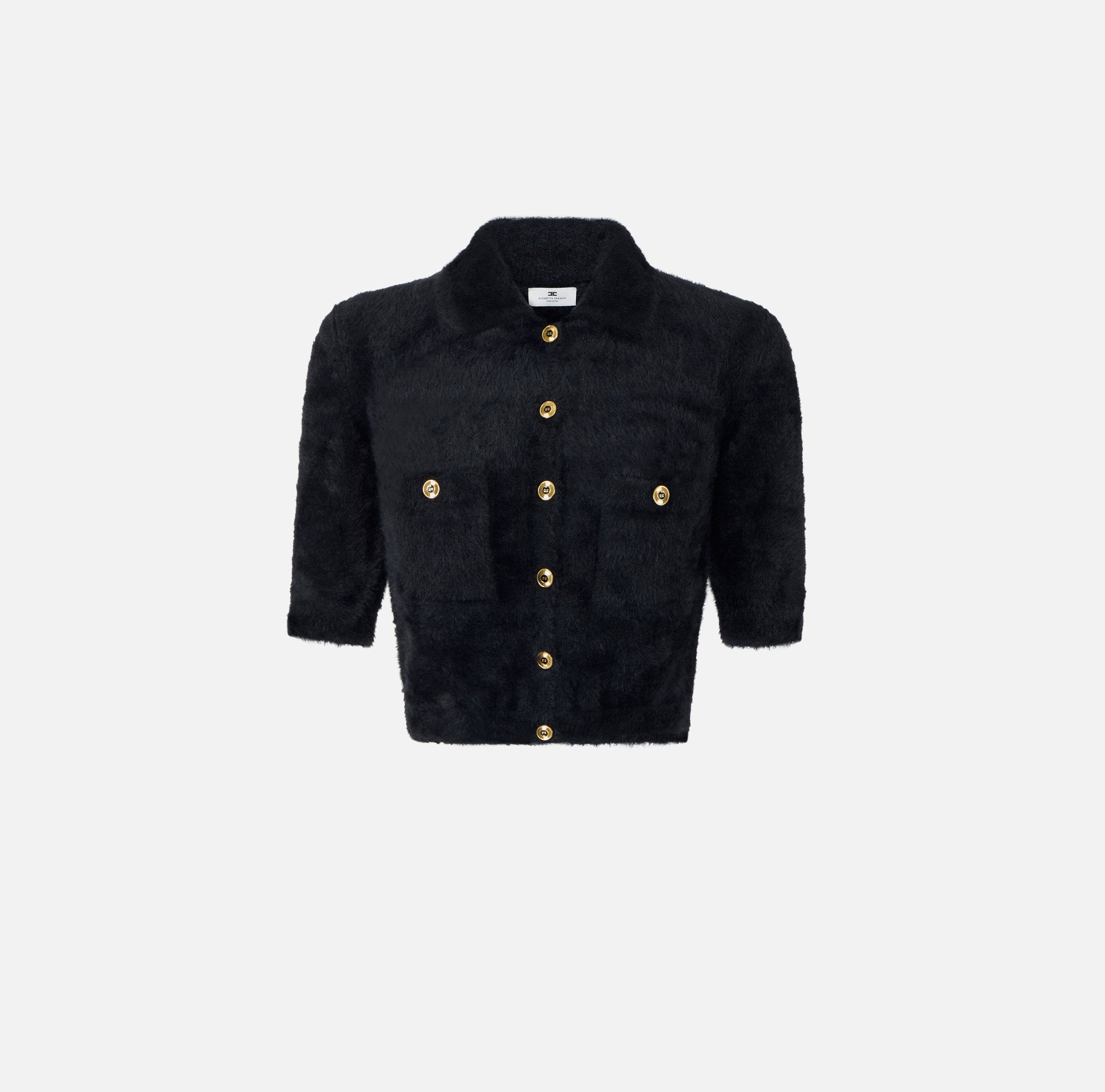 Elisabetta Franchi Cardigan Strick Nero
