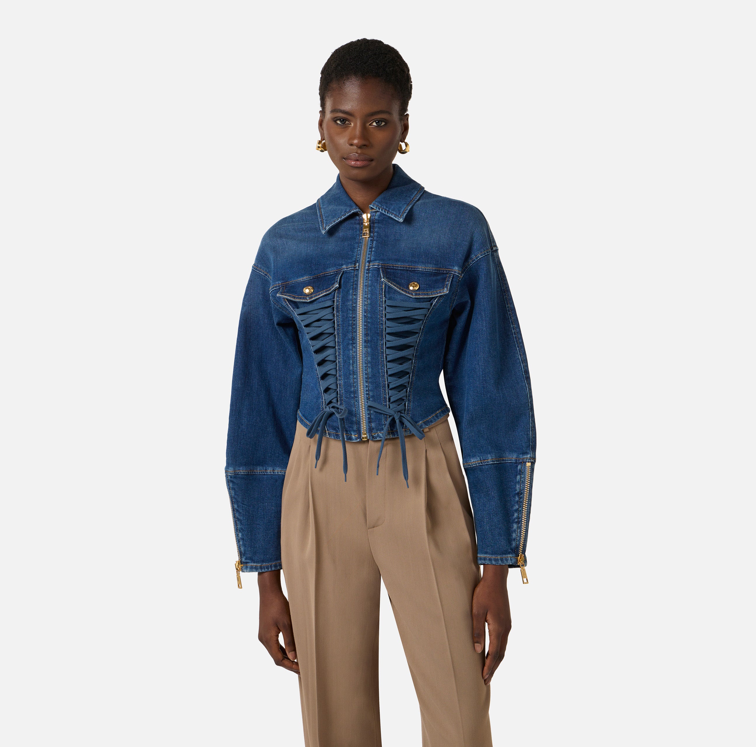 Elisabetta Franchi Denim Jacke
