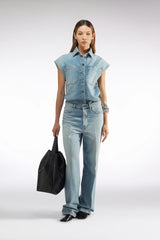 Liviana Conti Denim Weste Boyfit Hunter