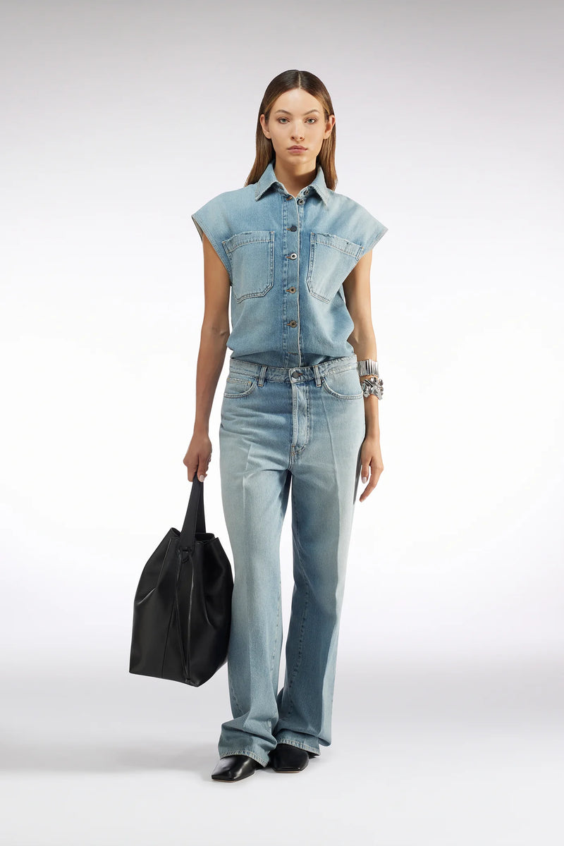 Liviana Conti Denim Weste Boyfit Hunter