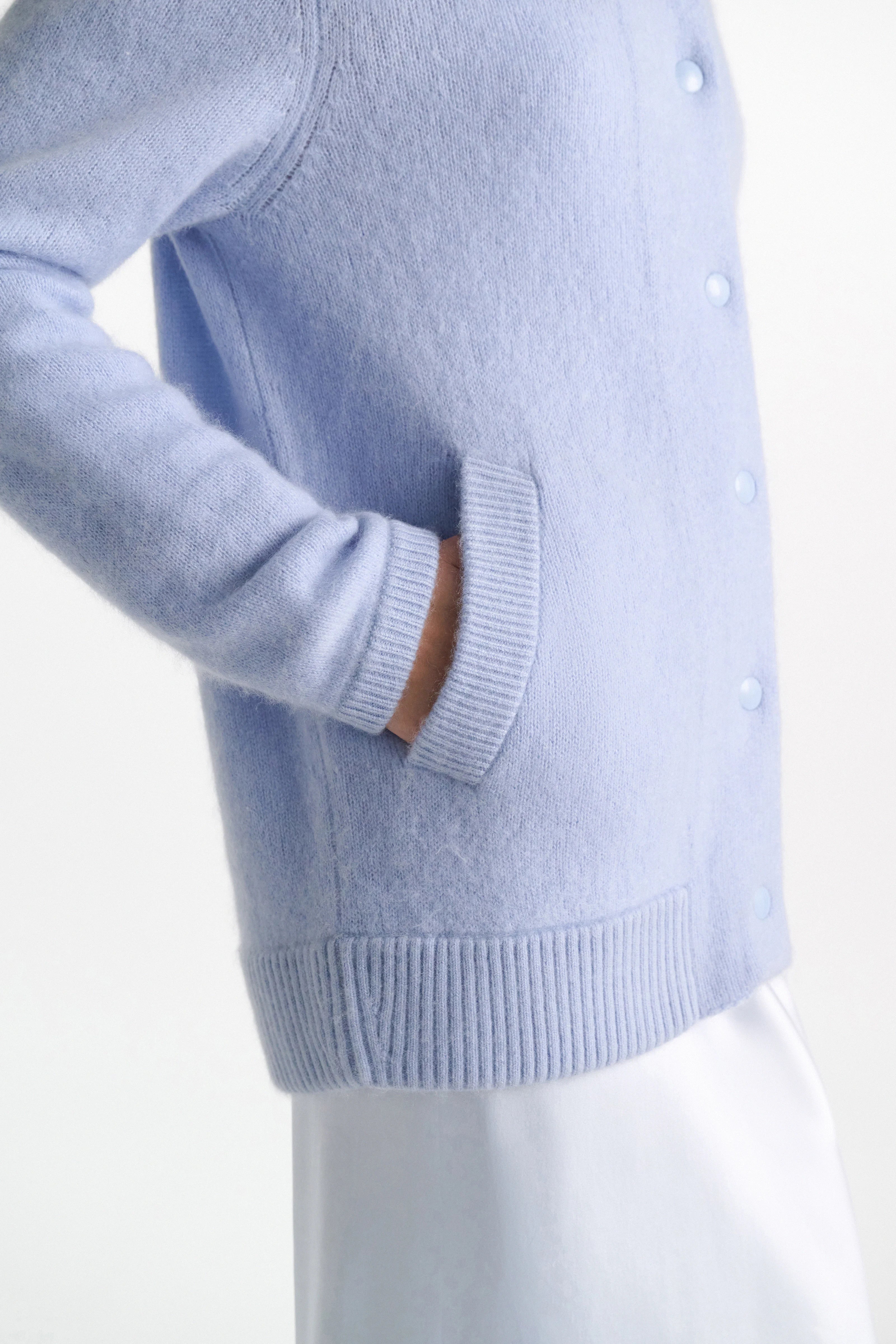 Dorothee Schumacher Cardigan Fluffy Statements Arctic