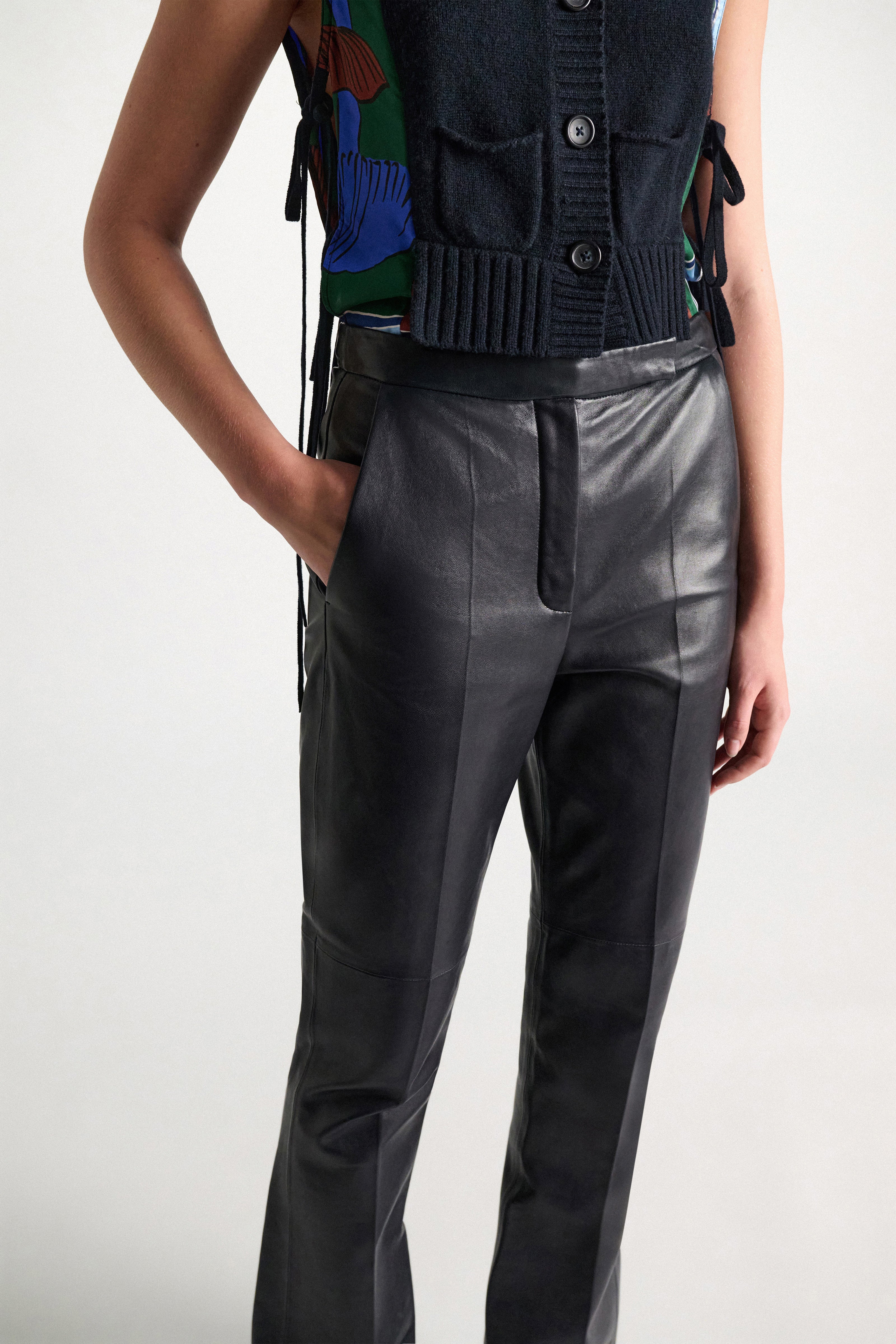 Dorothee Schumacher Lederhose Sleek Statement Midnight