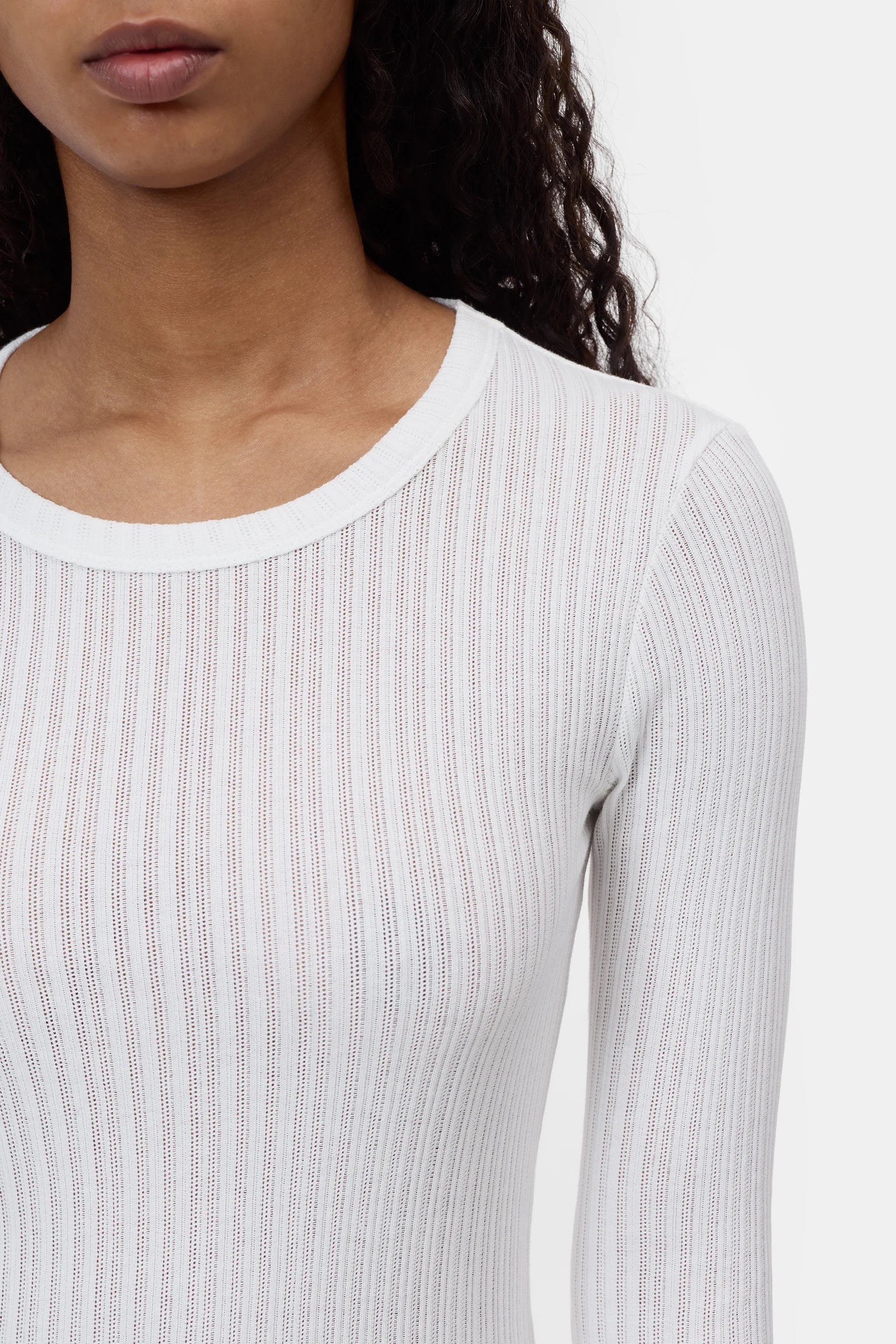 Closed Longsleeve Plain Ivory