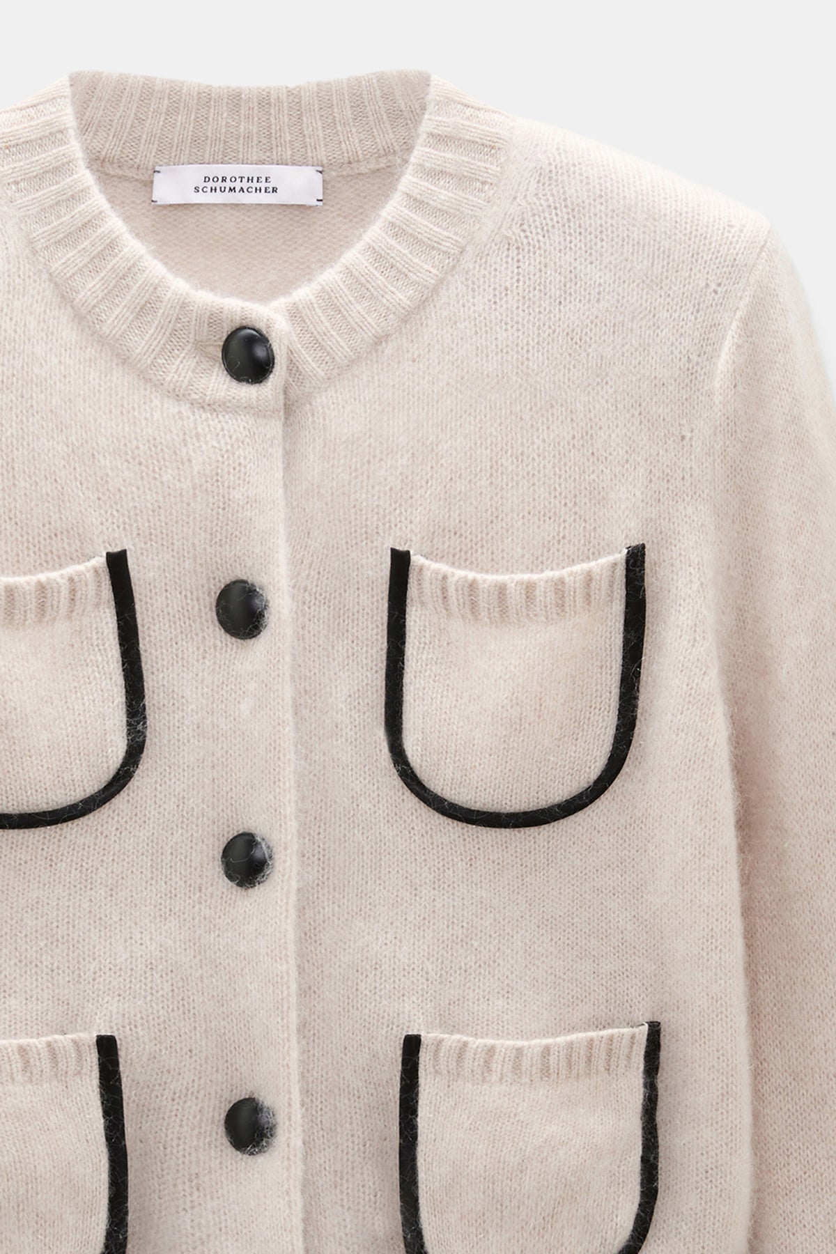 Dorothee Schumacher Cardigan Fluffy Statements Almond