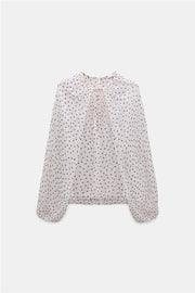 Dorothee Schumacher Bluse Small Dots Bordeaux