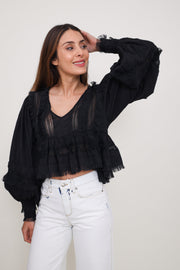 Mes Demoiselles blouse Melody Black