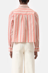 Closed shirt Washed Red striped