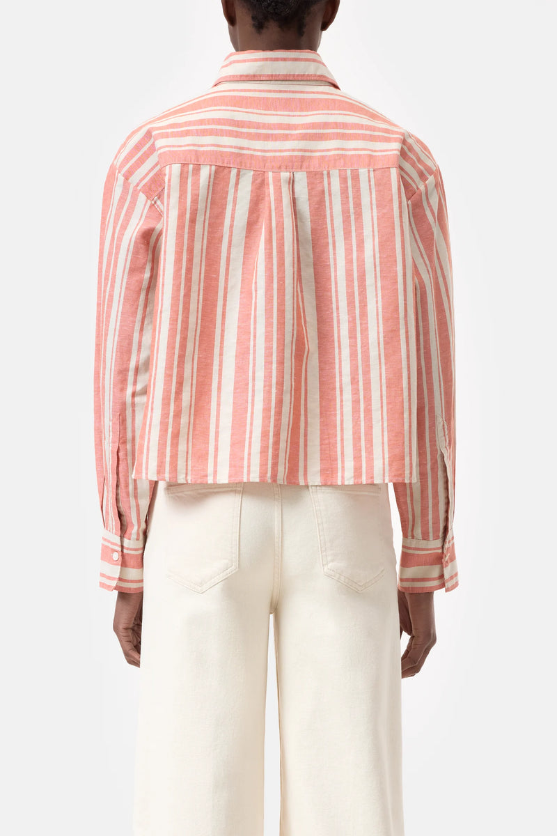 Closed shirt Washed Red striped