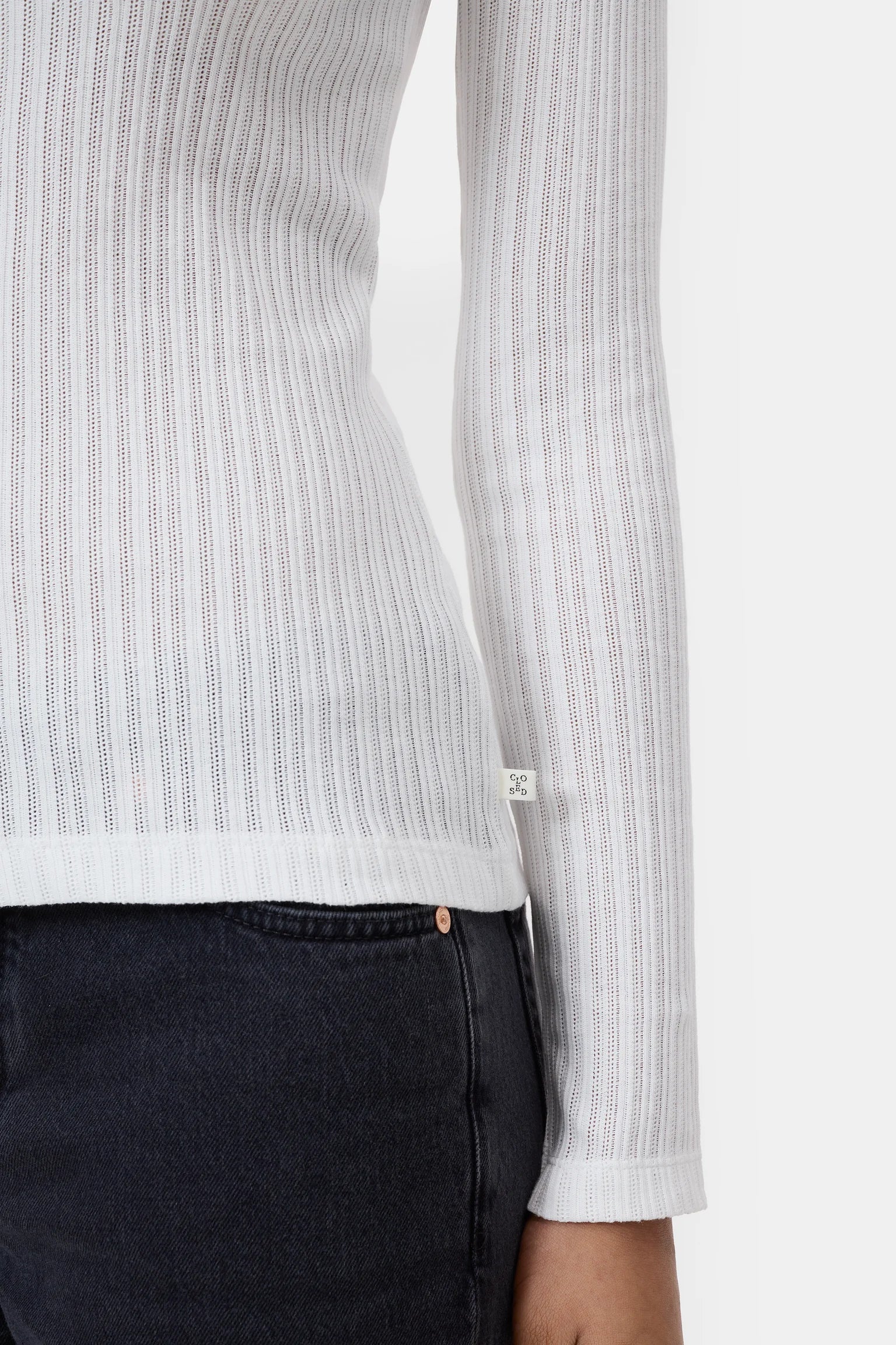 Closed Longsleeve Plain Ivory