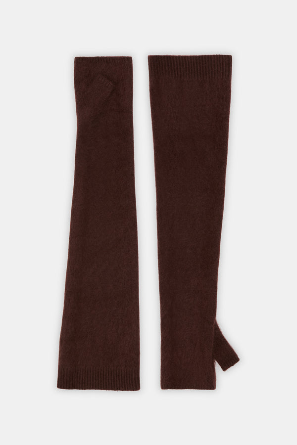 Dorothee Schumacher Handschuhe Fluffy Statement Choco