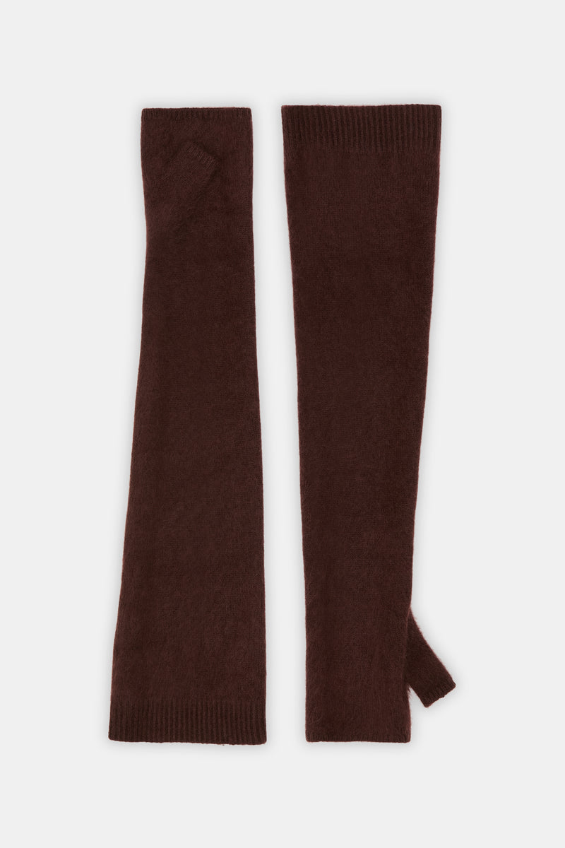 Dorothee Schumacher Handschuhe Fluffy Statement Choco